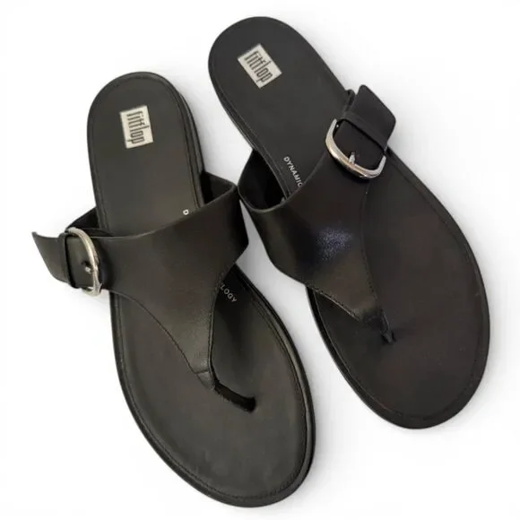 FITFLOP Gracie Black Flip Flop, New without Box! Size US 10 - Picture 6 of 11